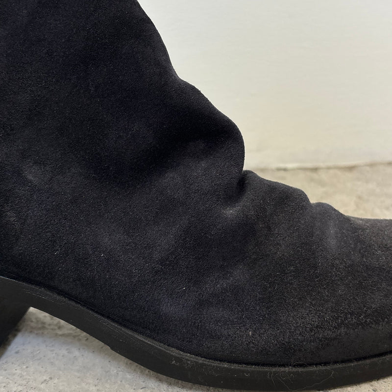 Elena Iachi Suede Leather Heeled Boots