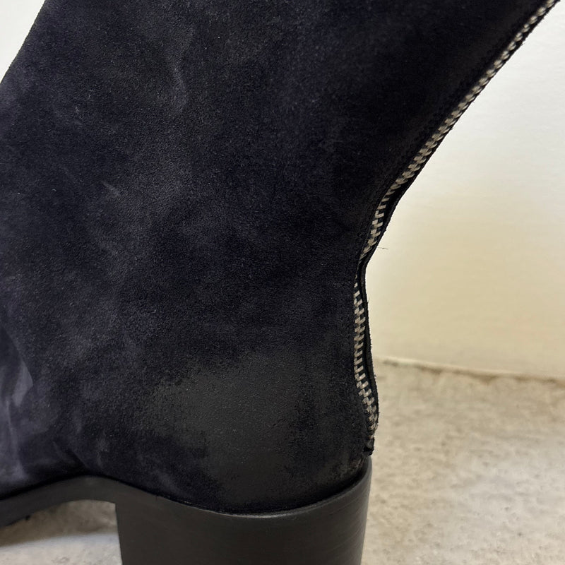 Elena Iachi Suede Leather Heeled Boots