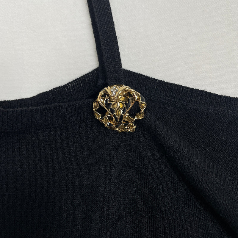 00s Roberto Cavalli Cobra Straps Tank Top