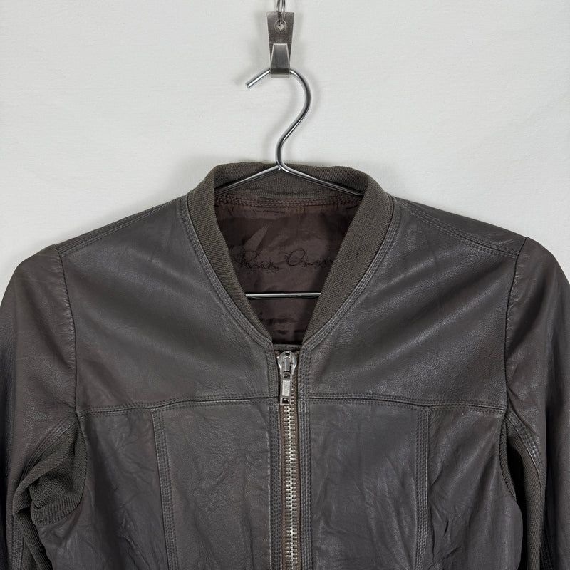 FW04 Rick Owens Cropped Bomber Jacket