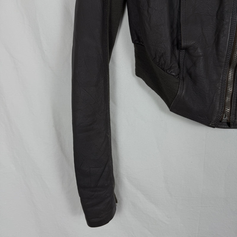 FW04 Rick Owens Cropped Bomber Jacket