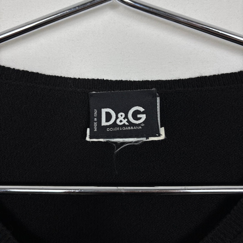 00s Dolce&Gabbana Side Lace Knitted Tank Top