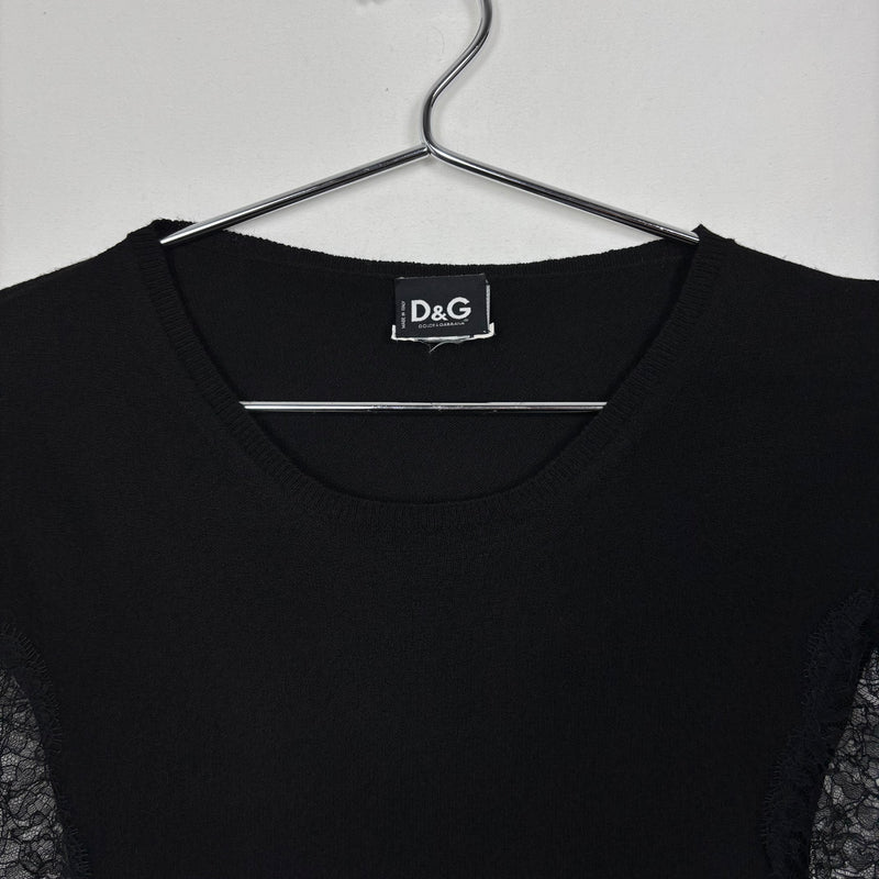 00s Dolce&Gabbana Side Lace Knitted Tank Top
