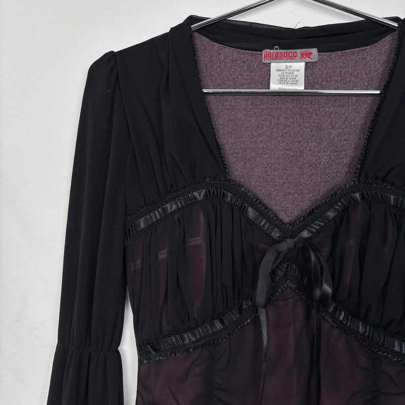 Parasuco Ruched Bell Sleeve Top