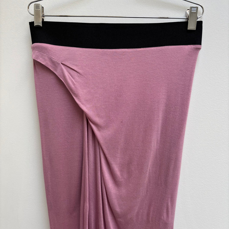 Helmut Lang Slack Jersey Draped Skirt