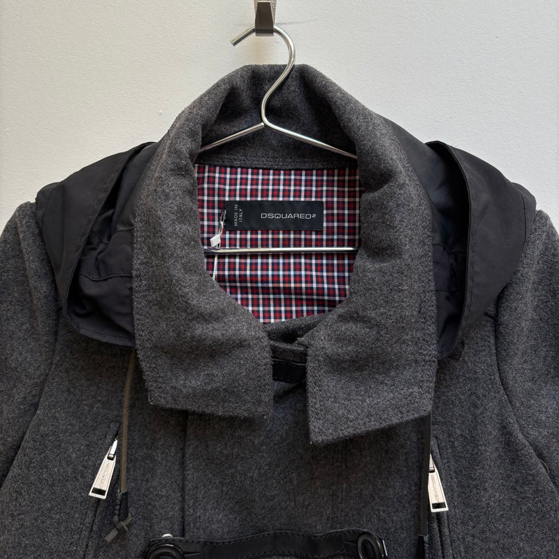 FW11 Dsquared2 Nylon Wool Rain Coat