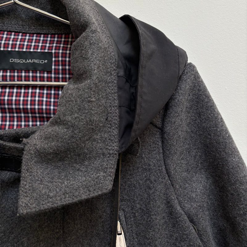 FW11 Dsquared2 Nylon Wool Rain Coat