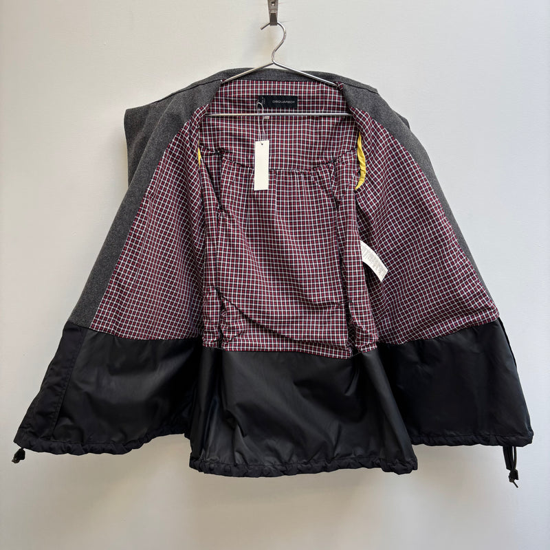 FW11 Dsquared2 Nylon Wool Rain Coat