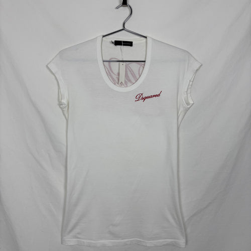 DSquared2 Distressed Back Print T-Shirt