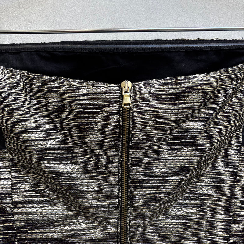 See By Chloé Gold Black Panels Mini Dress