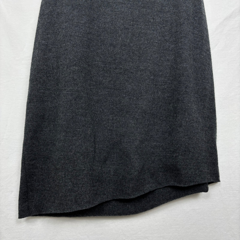 00s Helmut Lang Sonar Wool Sleeveless Draped Dress