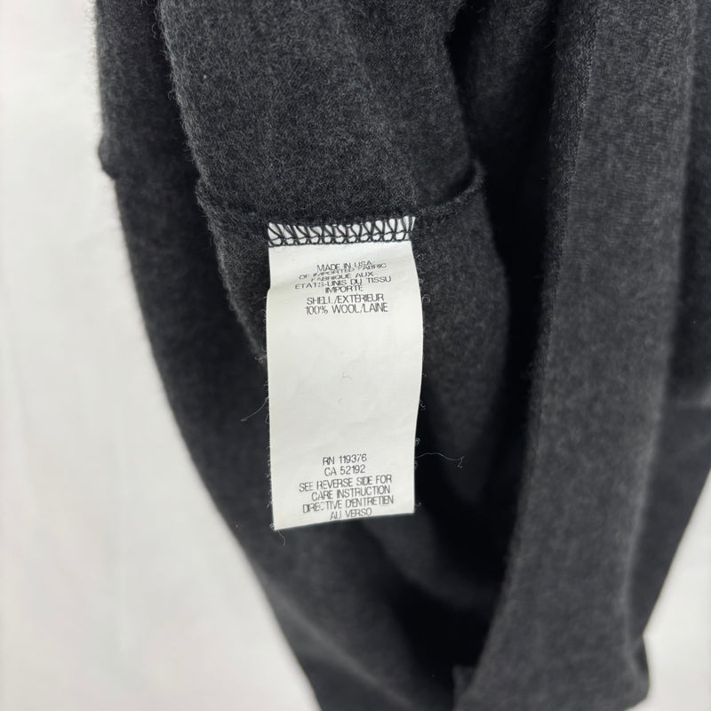00s Helmut Lang Sonar Wool Sleeveless Draped Dress