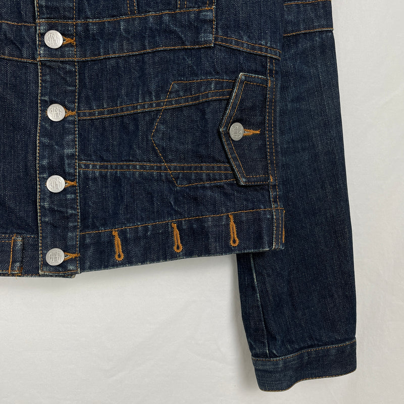 90s Jean Paul Gaultier Mirrored Denim Jacket
