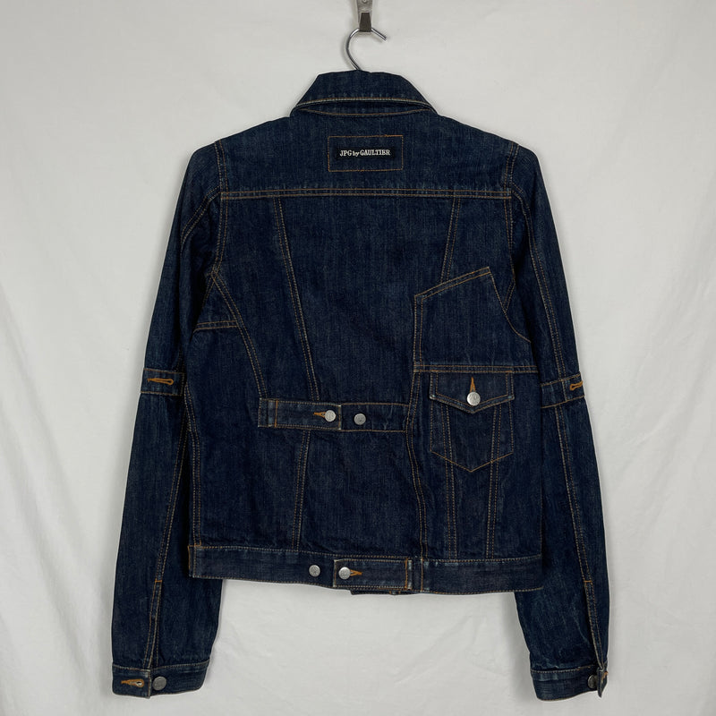 90s Jean Paul Gaultier Mirrored Denim Jacket