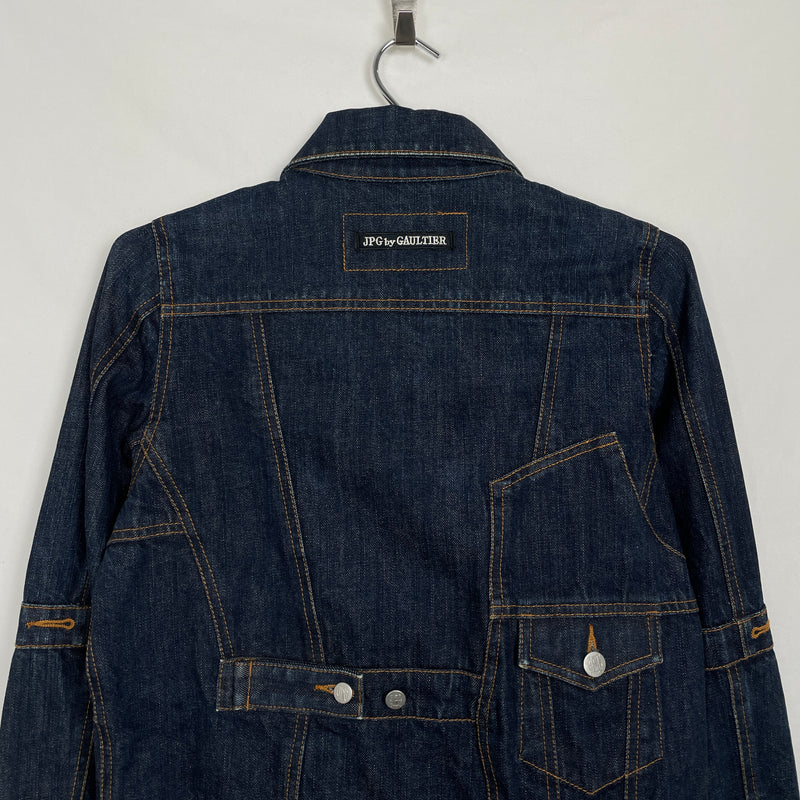 90s Jean Paul Gaultier Mirrored Denim Jacket