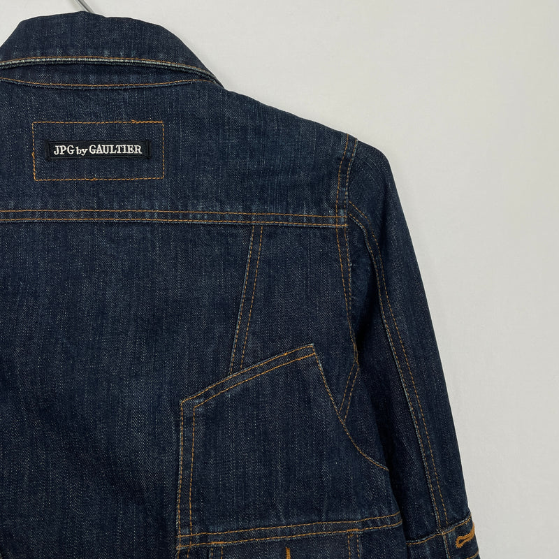 90s Jean Paul Gaultier Mirrored Denim Jacket