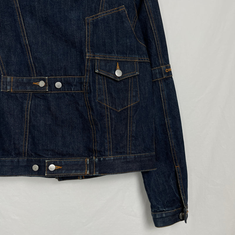 90s Jean Paul Gaultier Mirrored Denim Jacket