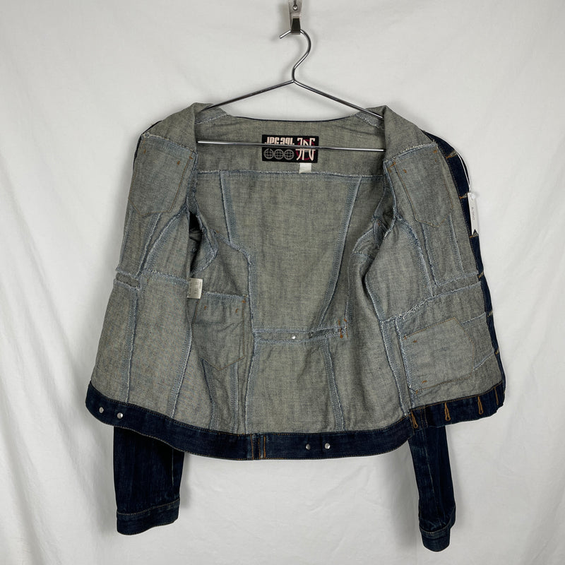 90s Jean Paul Gaultier Mirrored Denim Jacket