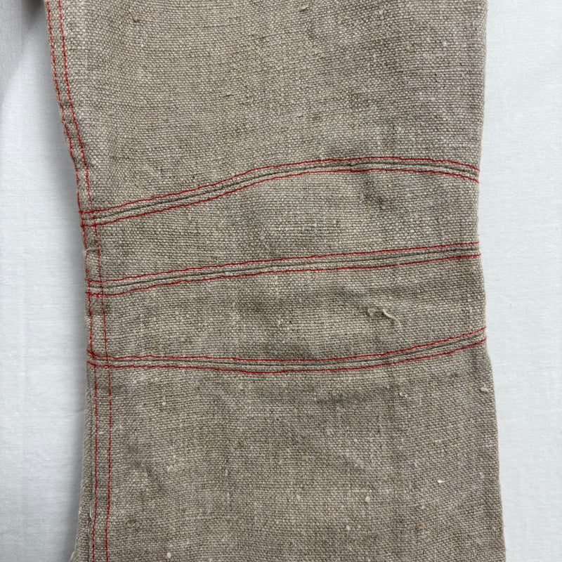 FW02 Junya Watanabe Flared Biker Ramie Jeans