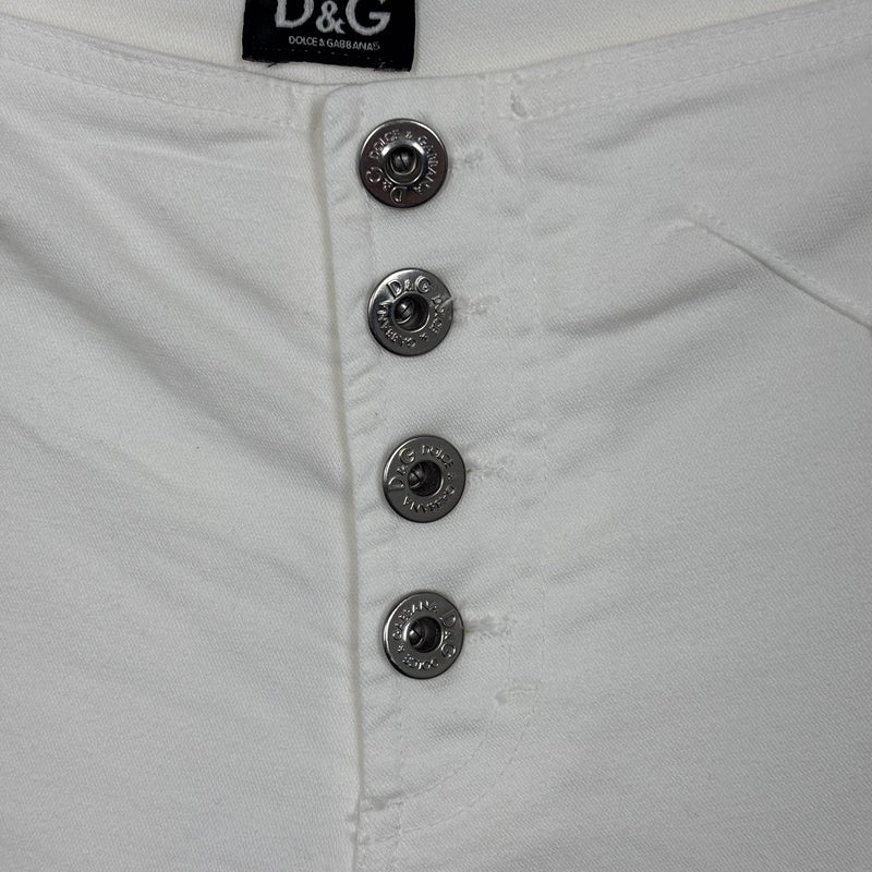 Dolce&Gabbana White Bootcut Trousers