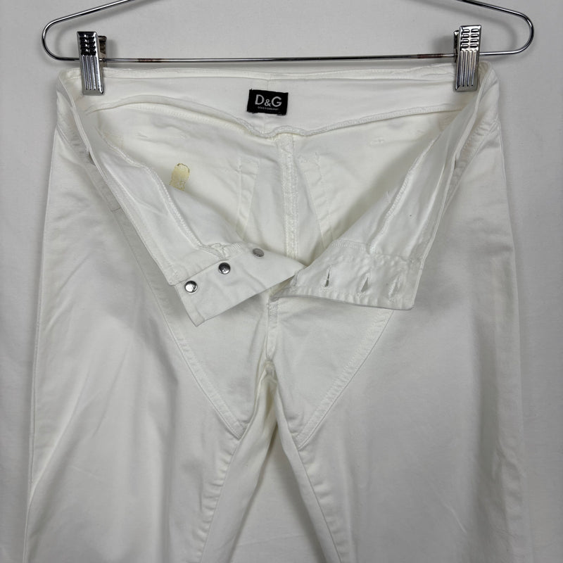 Dolce&Gabbana White Bootcut Trousers