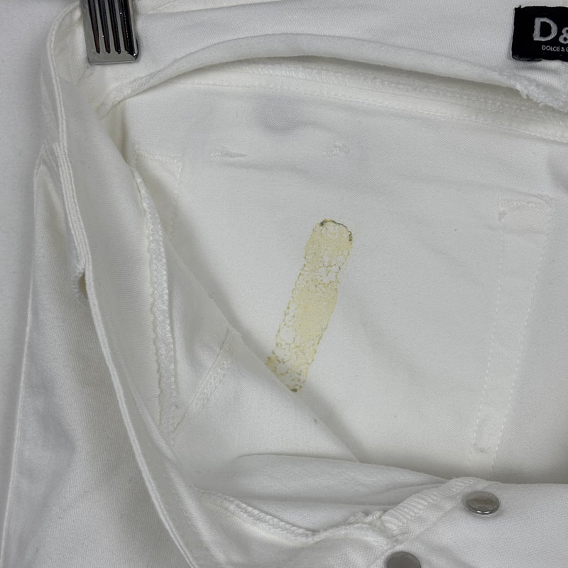 Dolce&Gabbana White Bootcut Trousers