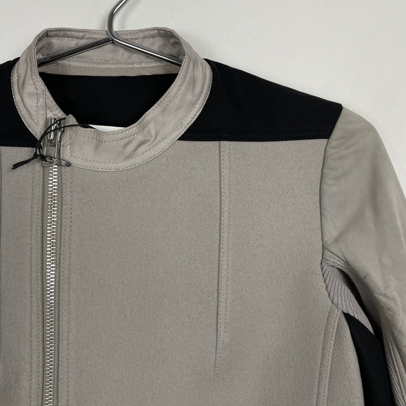 FW14 Rick Owens Split Biker Frilled Jacket