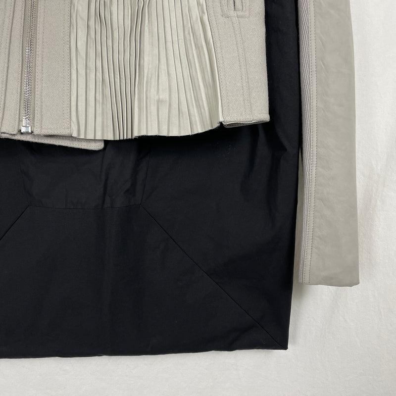 FW14 Rick Owens Split Biker Frilled Jacket