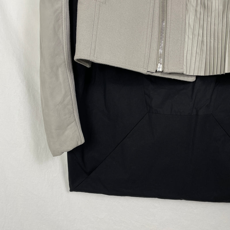 FW14 Rick Owens Split Biker Frilled Jacket