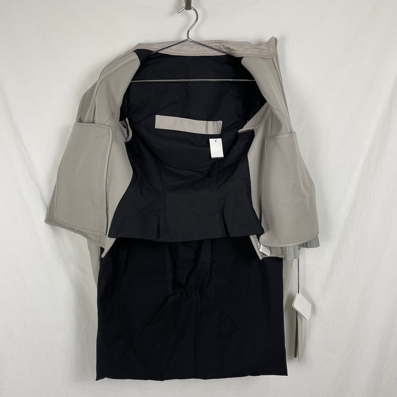 FW14 Rick Owens Split Biker Frilled Jacket