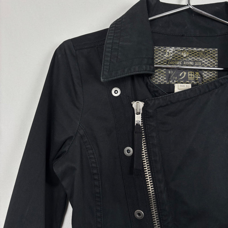 Diesel Asymmetric Mid Length Trench Coat