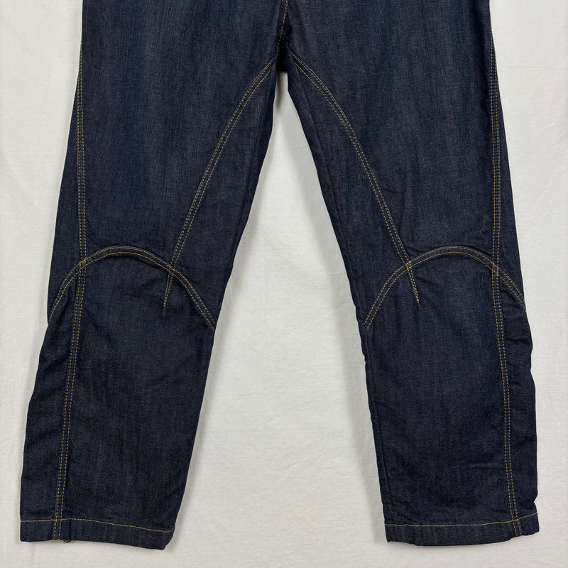 00s Dolce & Gabbana Tapered Dark Wash Capris Jeans