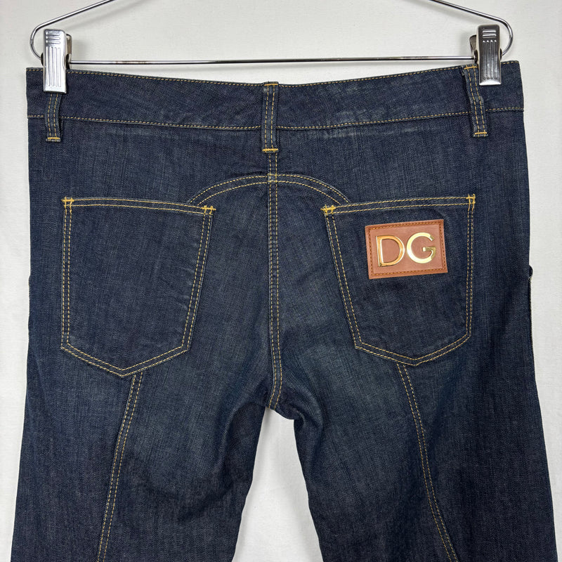 00s Dolce & Gabbana Tapered Dark Wash Capris Jeans