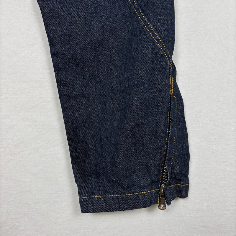 00s Dolce & Gabbana Tapered Dark Wash Capris Jeans