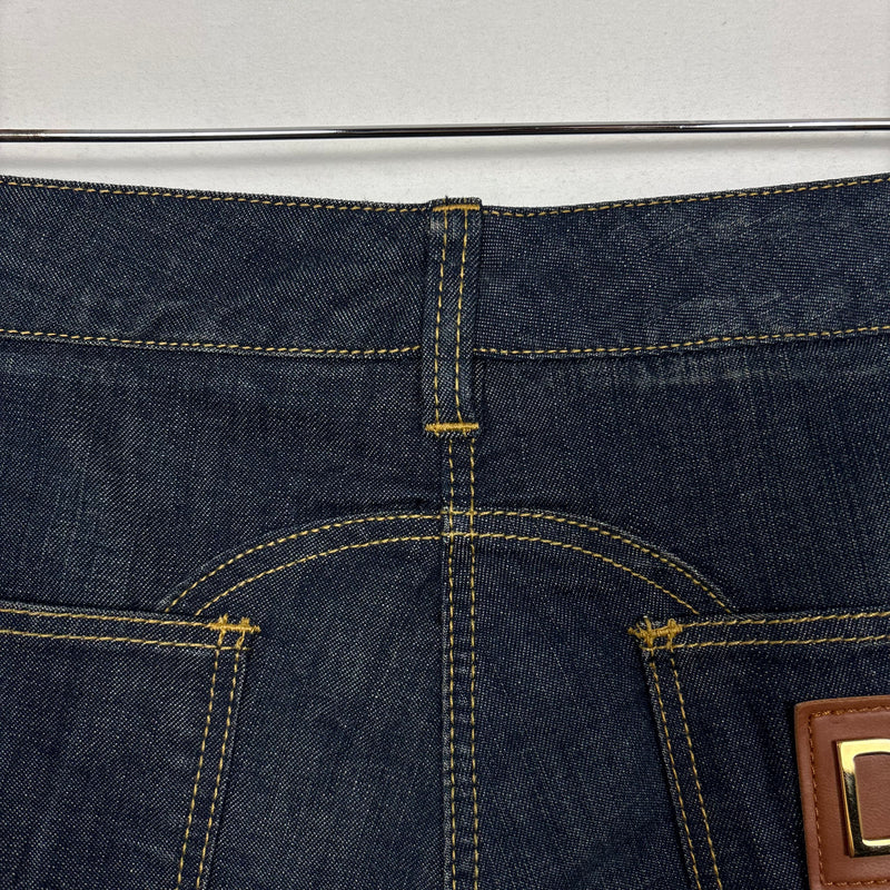 00s Dolce & Gabbana Tapered Dark Wash Capris Jeans