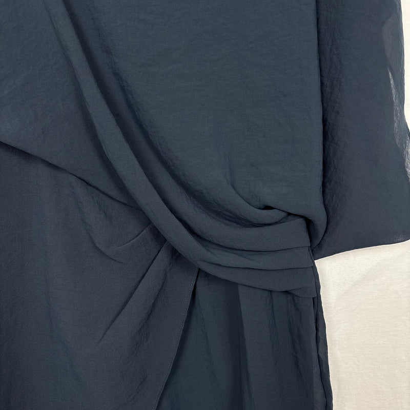 Helmut Lang Square Neckline Draped Dress