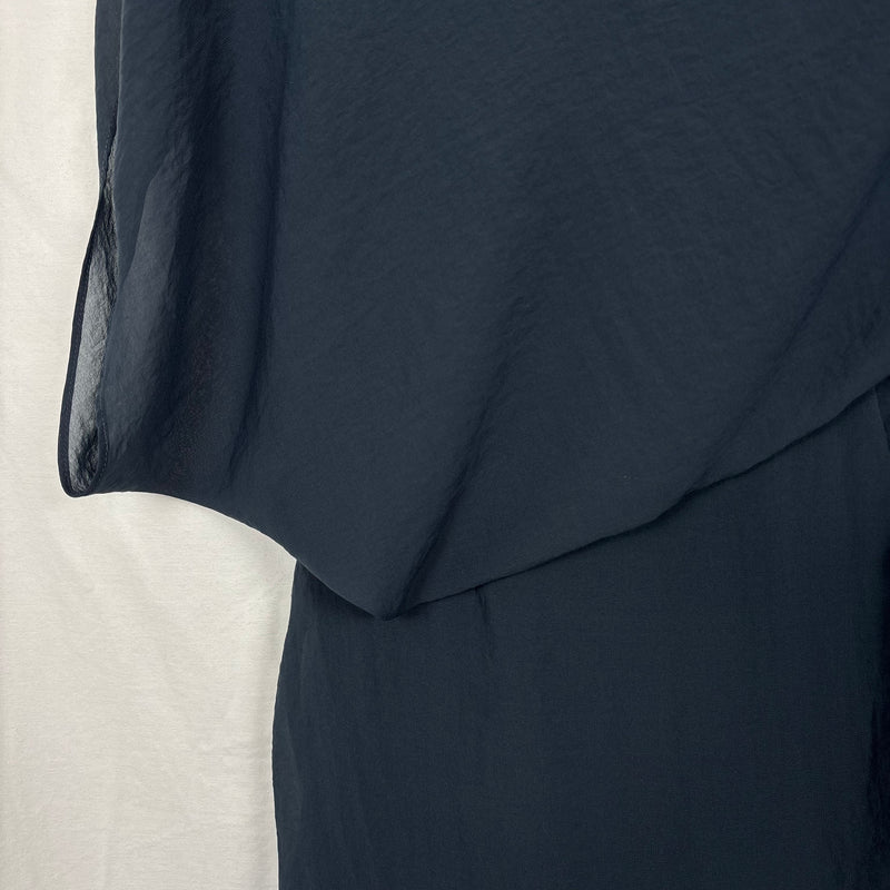 Helmut Lang Square Neckline Draped Dress