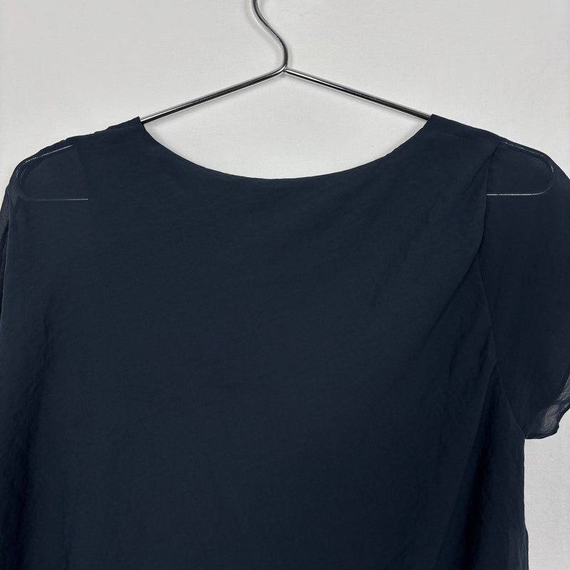 Helmut Lang Square Neckline Draped Dress
