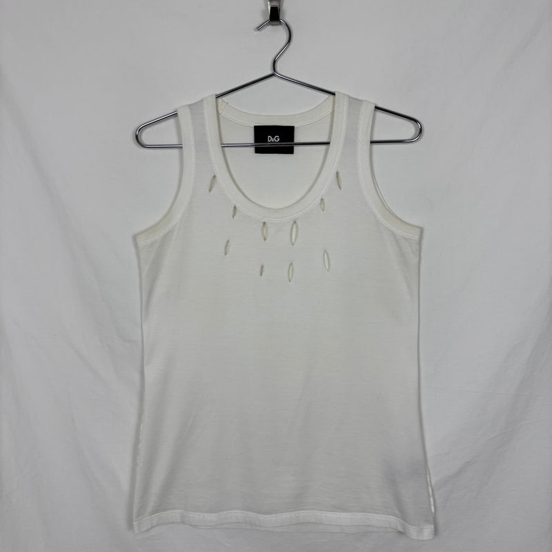 Dolce&Gabbana Cut Out Design Tank Top