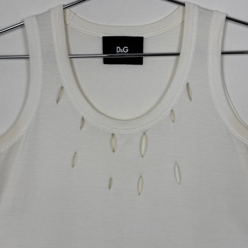 Dolce&Gabbana Cut Out Design Tank Top