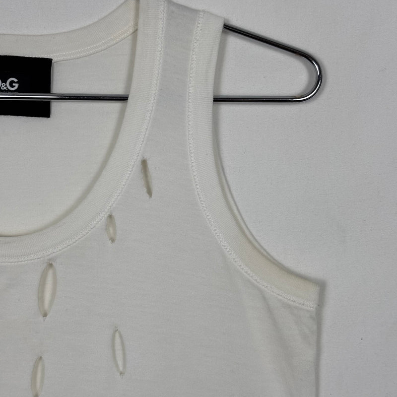Dolce&Gabbana Cut Out Design Tank Top