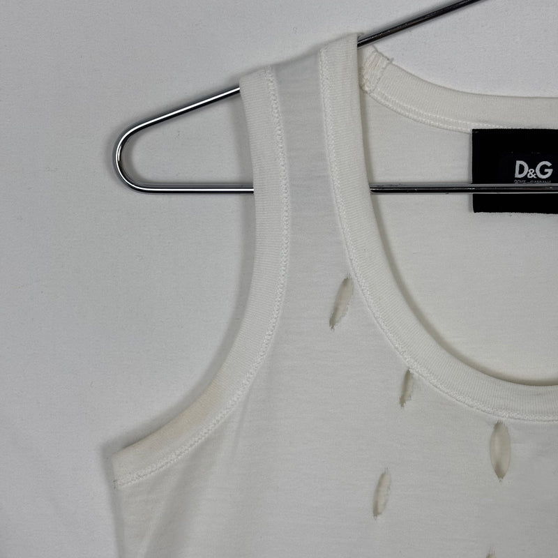 Dolce&Gabbana Cut Out Design Tank Top