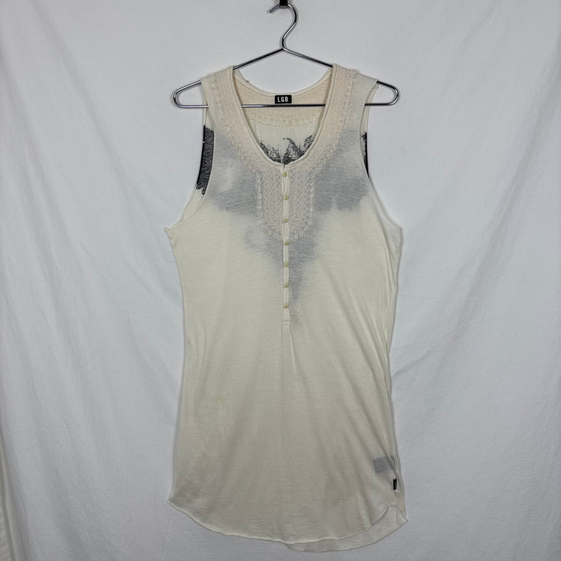 Le Grand Bleu (L.G.B.) Eagle Graphic Bohemian Tank Dress