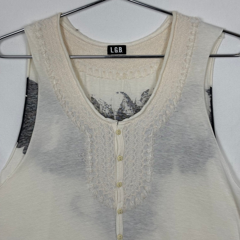 Le Grand Bleu (L.G.B.) Eagle Graphic Bohemian Tank Dress