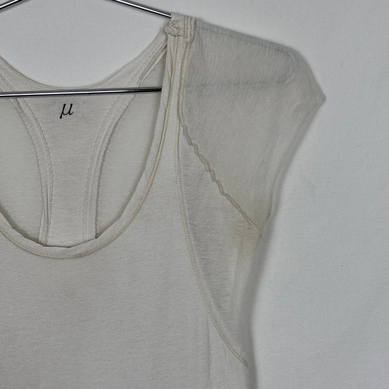 Le Grand Bleu (L.G.B.) Asymmetric Layered Sheer T-Shirt