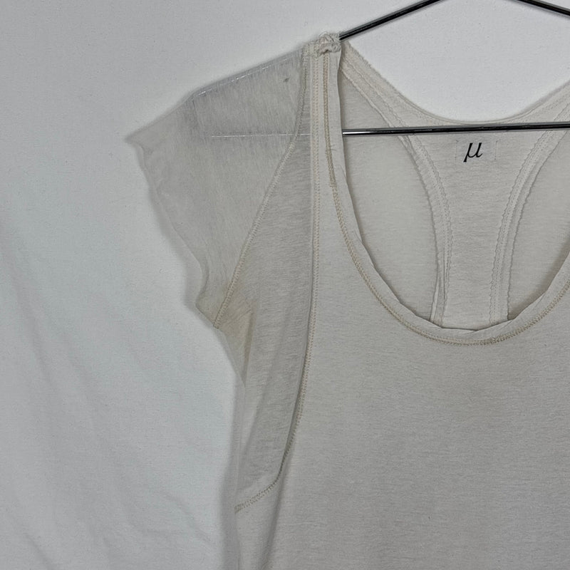 Le Grand Bleu (L.G.B.) Asymmetric Layered Sheer T-Shirt