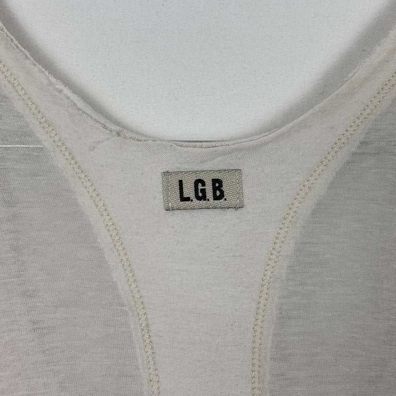 Le Grand Bleu (L.G.B.) Asymmetric Layered Sheer T-Shirt