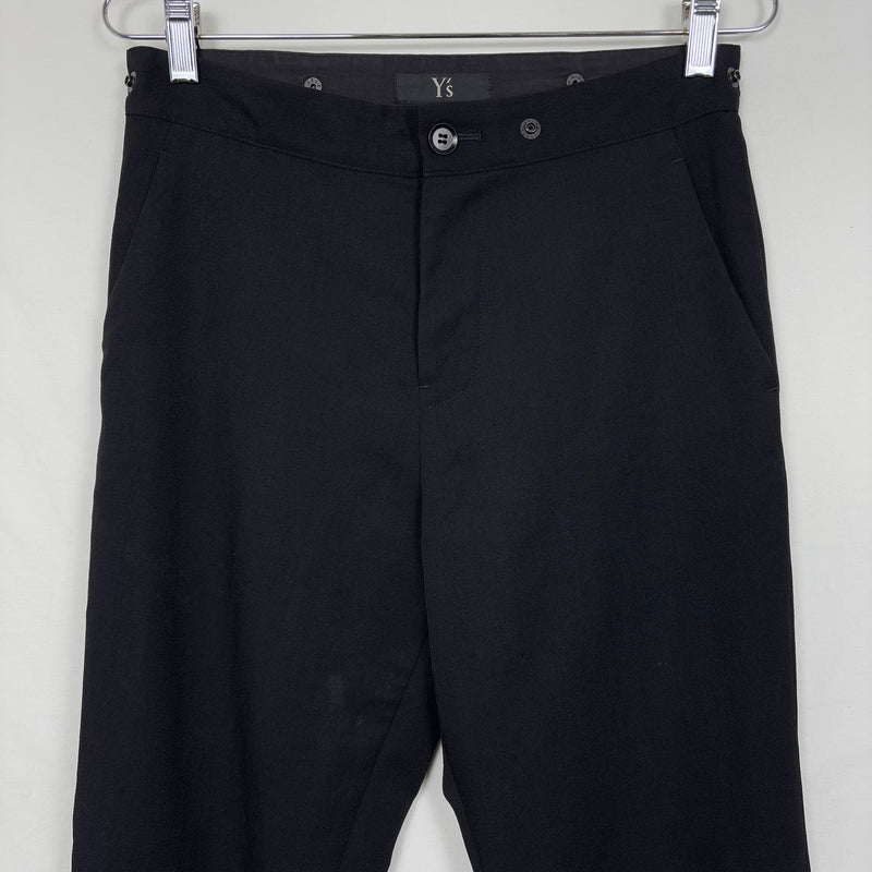 Yohji Yamamoto Y's Open Ring Waist Snaps Dress Pants