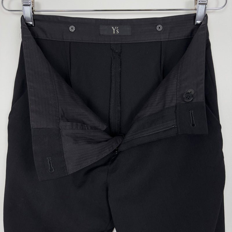 Yohji Yamamoto Y's Open Ring Waist Snaps Dress Pants