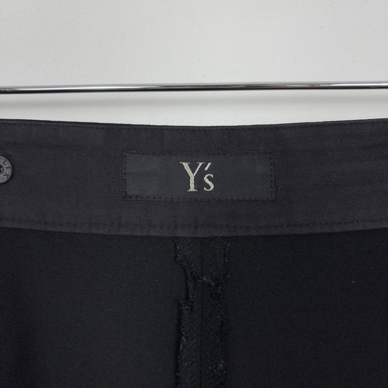 Yohji Yamamoto Y's Open Ring Waist Snaps Dress Pants